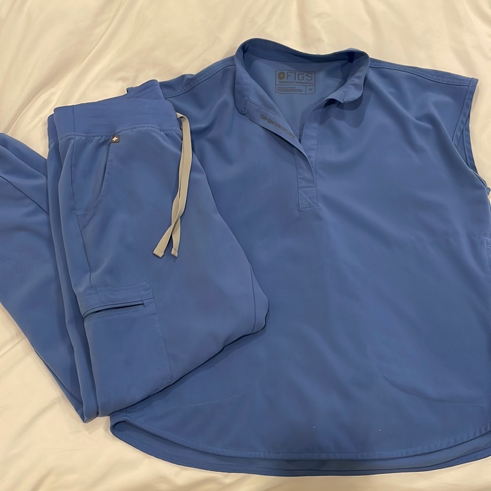 COPY - Women’s Figs Scrub Set - Ceil Blue